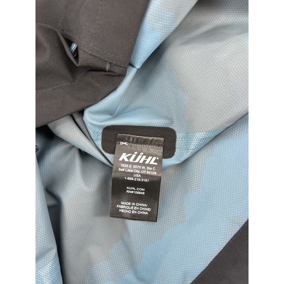 Kuhl Projekt Jacket Mens Small Black Waterproof Hooded Stretch Windbreaker - Picture 5 of 13